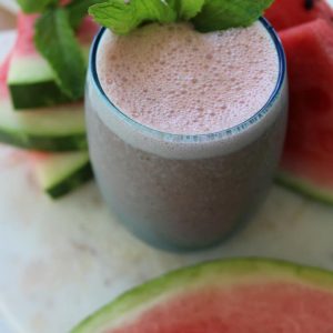 Healthy-breakfast watermelon smoothie