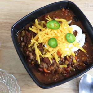 Flavorful chili- recipe