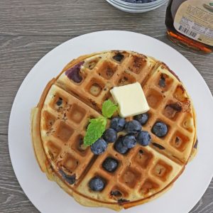 Easy-Blueberry-Waffles