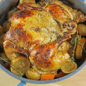 Roasted Chicken with 40 Cloves of Garlic