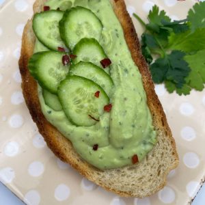 Avocado-Spread-over-Toast.-Add-some-mini-cucumbers-and-enjoy