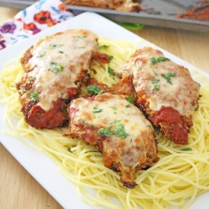 Easy-Parmesan-Chicken-with-Pasta