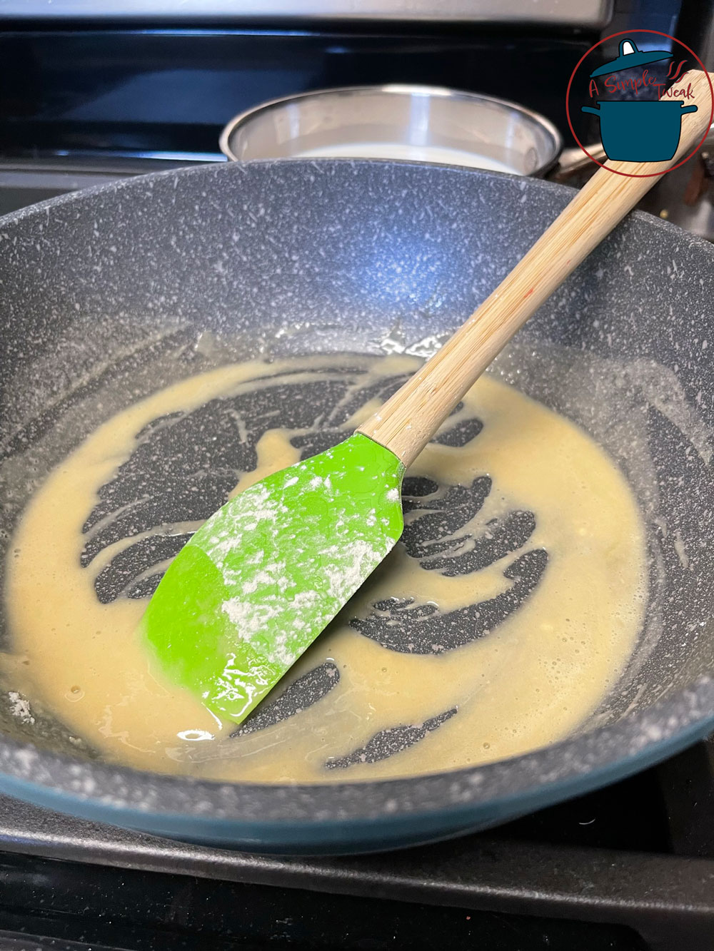 As-the-pasta-is-cooking,-smoothly-melt-the-butter-in-a-skillet-and-continue-whisking-in-flour.-Ensure-that-the-mixture-is-smooth-and-continue-cooking-for-a-minute-to-eliminate-any-floury-taste. As-the-pasta-is-cooking,-smoothly-melt-the-butter-in-a-skillet-and-continue-whisking-in-flour.-Ensure-that-the-mixture-is-smooth-and-continue-cooking-for-a-minute-to-eliminate-any-floury-taste.