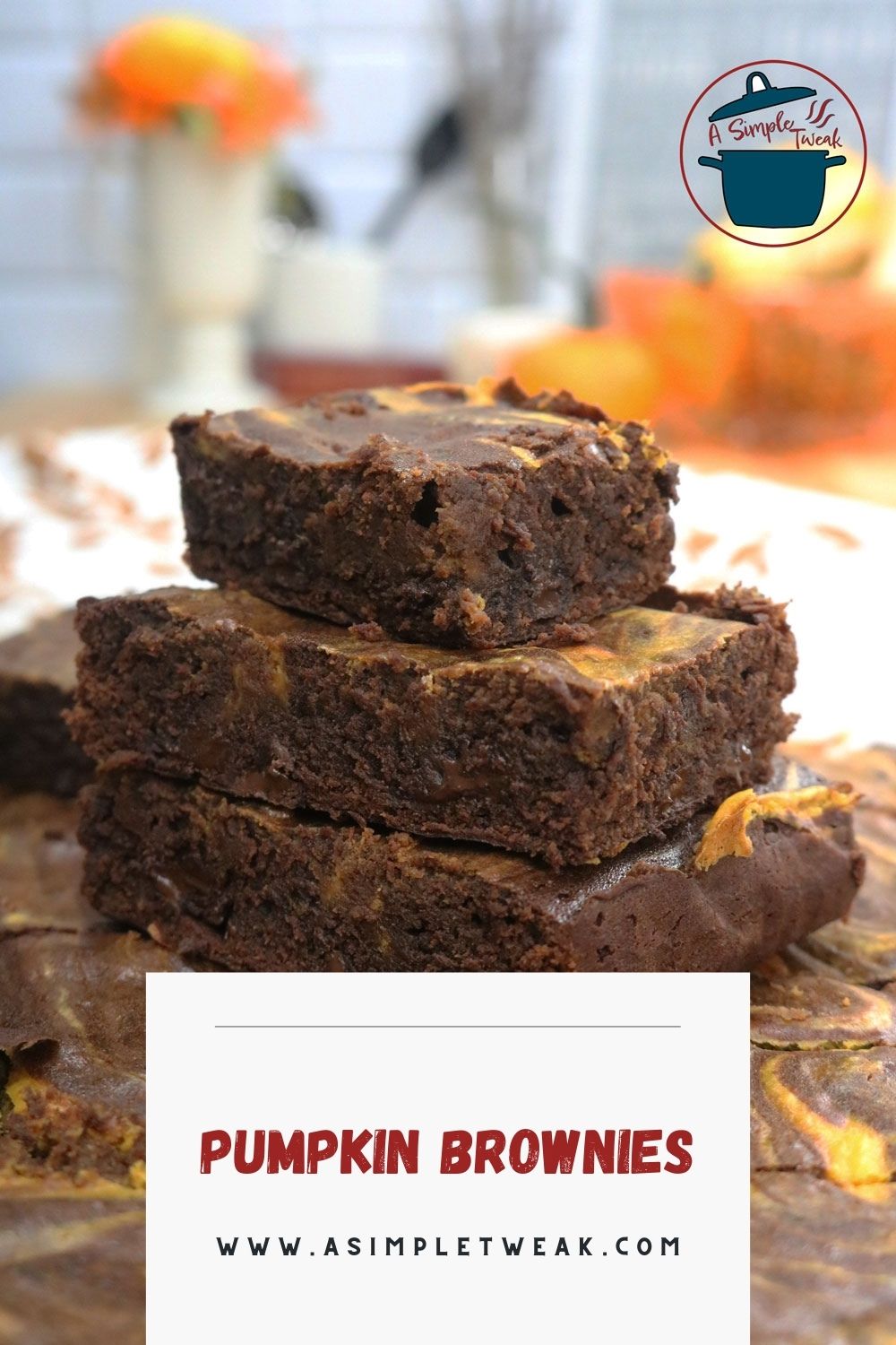 Share this Pumpkin Brownie Recipe on Pinterest! PUMPkIN BROWNIES