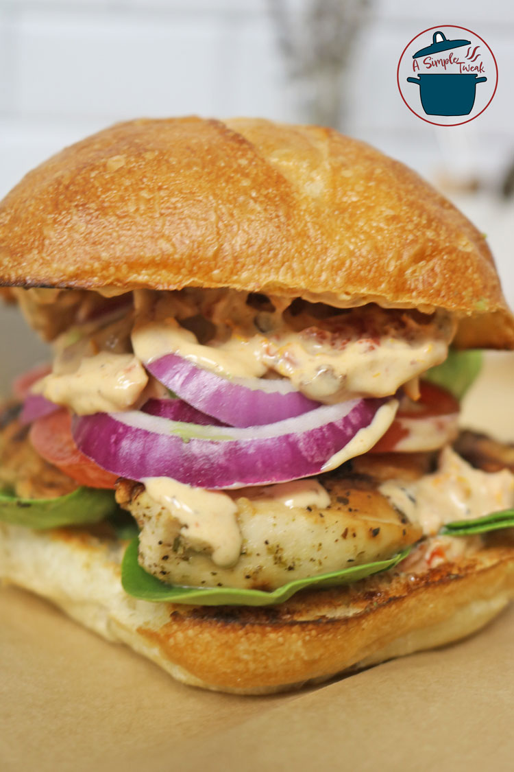 Grilled-Chicken-Avocado-Sandwich-with-Spicy-Sun-dried-Tomato-Mayo Grilled-Chicken-Avocado-Sandwich-with-Spicy-Sun-dried-Tomato-Mayo