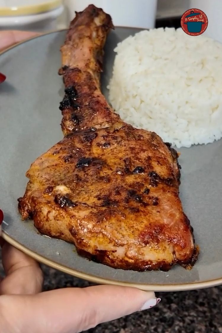 Juicy Baked Bone-in Pork Chops. Baked Bone-in Pork Chops.