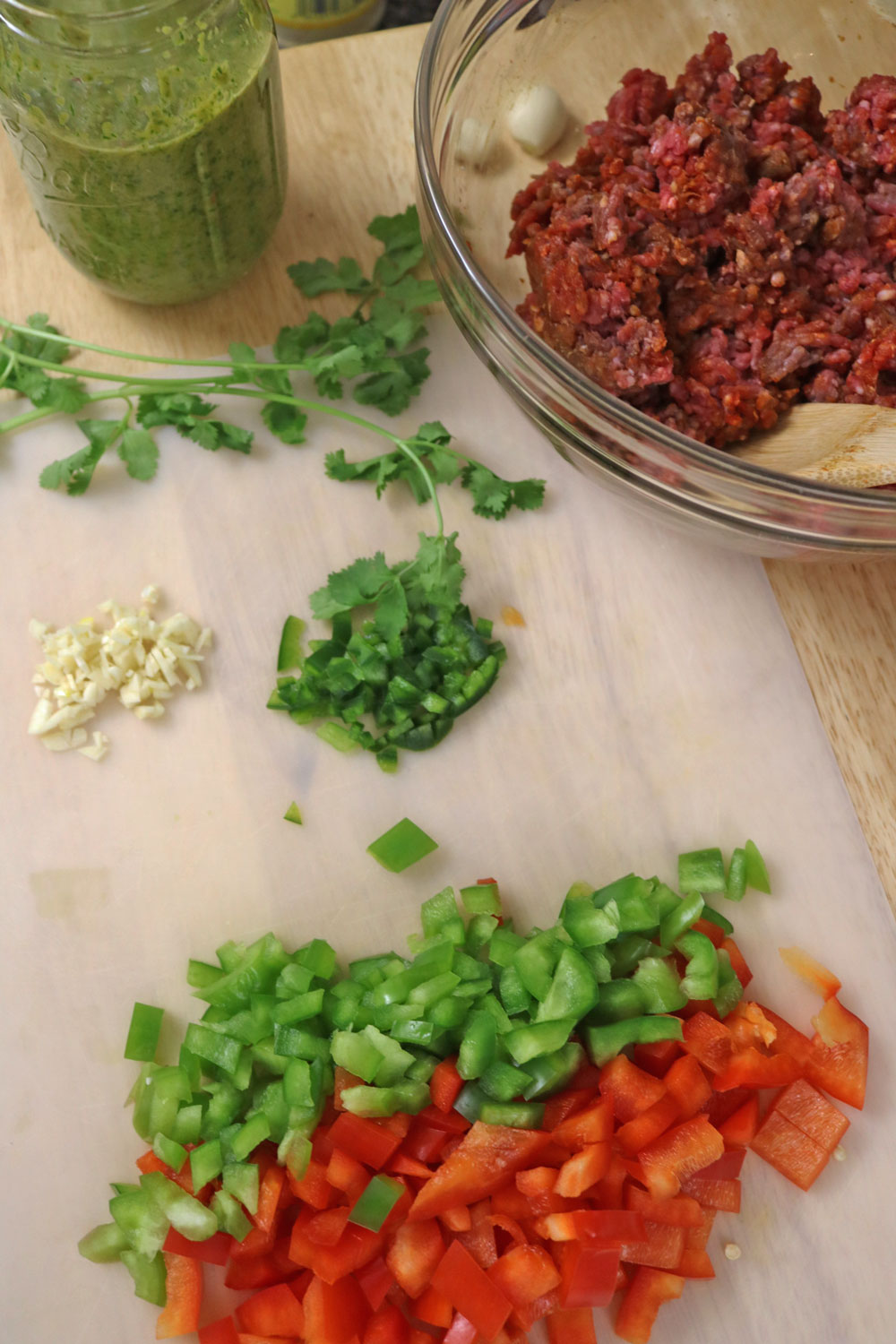 The recipe included a simple combination of ground beef, tomato sauce, onions, peppers and some basic spices to keep the cost low. How-to-make-Picadillo