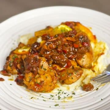 Orange Glazed Chicken Thighs