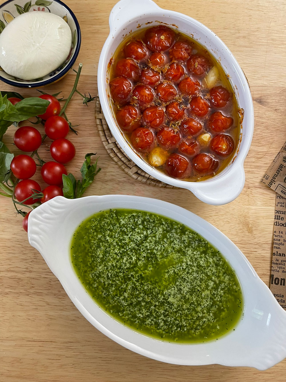 Homemade-pesto-and-Cherry-Tomato-Confit