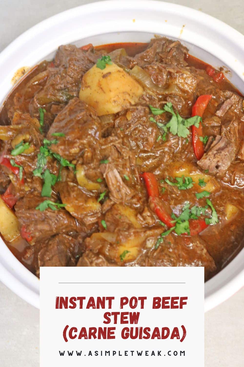 INSTANT POT BEEF STEW (CARNE GUISADA) INSTANT POT BEEF STEW (CARNE GUISADA)