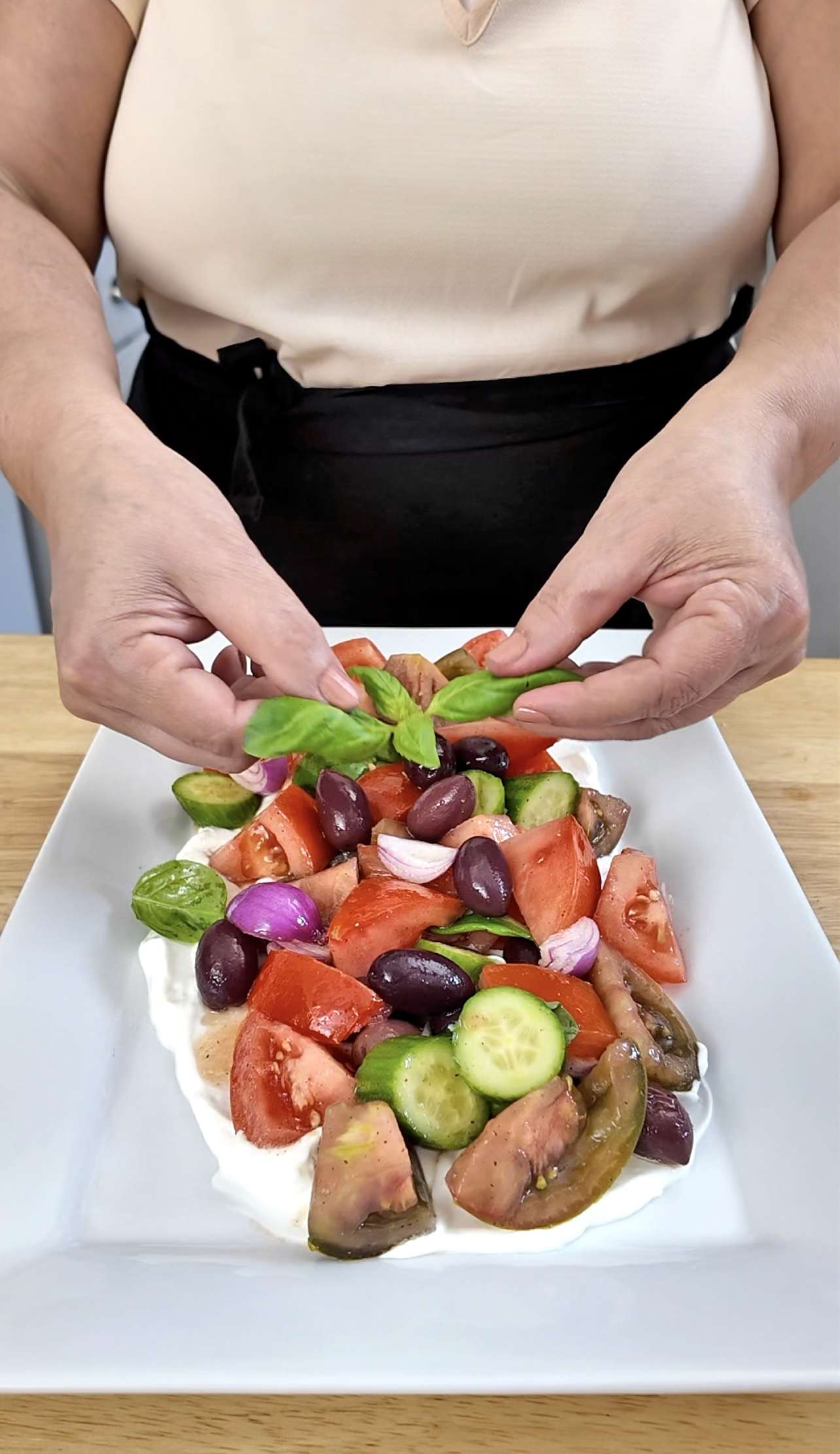 Elevate your Greek Salad Recipe with a fresh and flavorful twist to this Mediterranean Classic Dish. Imagine all the fresh, crisp flavors you love, now elevated with a delicious, simple tweak that takes this dish to a new level. Easy Greek Salad