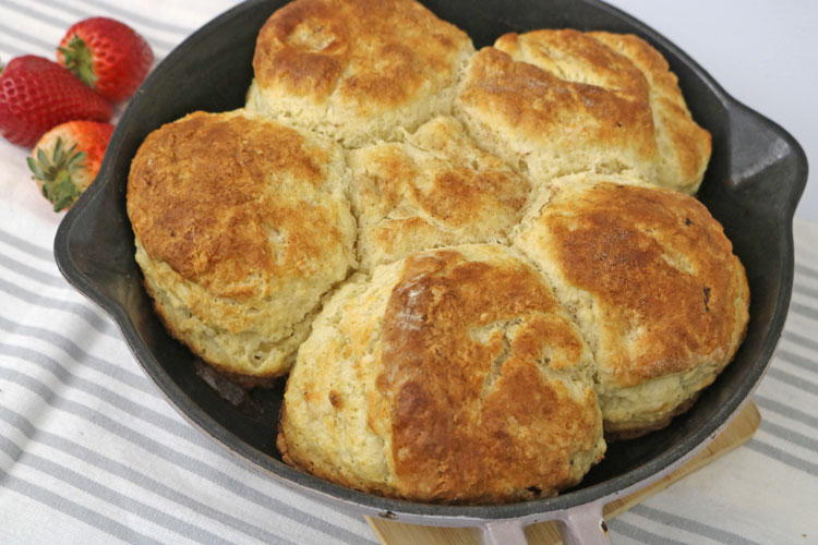 When you bake your biscuits, you control the sweetness and texture, making them the ideal base for strawberry shortcakes. Theyโre just sweet enough to complement the strawberries and cream without being overpowering. These-homemade-biscuits-are-versatile-and-can-be-used-in-many-other-delicious-ways.