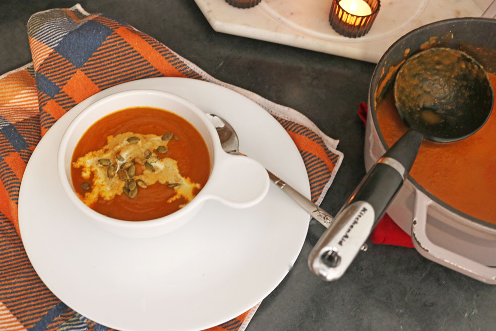 Are you looking for a cozy and easy fall recipe? This Pumpkin & Sweet Potato Soup is perfect for chilly days. With just a few ingredients, you can whip up a warm and comforting meal in no time. Itโs hearty, healthy, and full of rich fall flavors like pumpkin and sweet potatoes. Easy-Pumpkin-Sweet-Potato-Soup