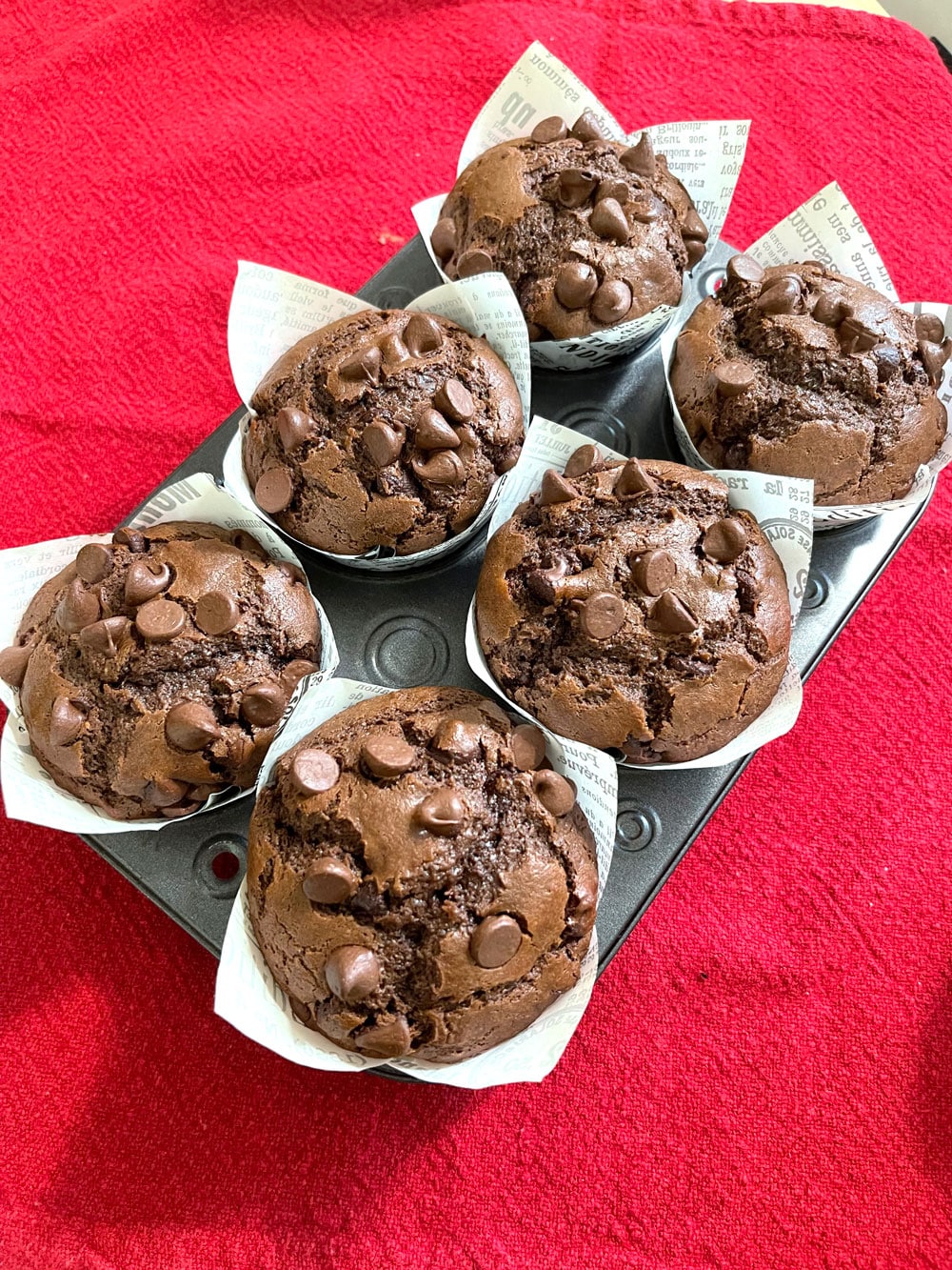 Easy-Double-Chocolate-Muffins Easy-Double-Chocolate-Muffins