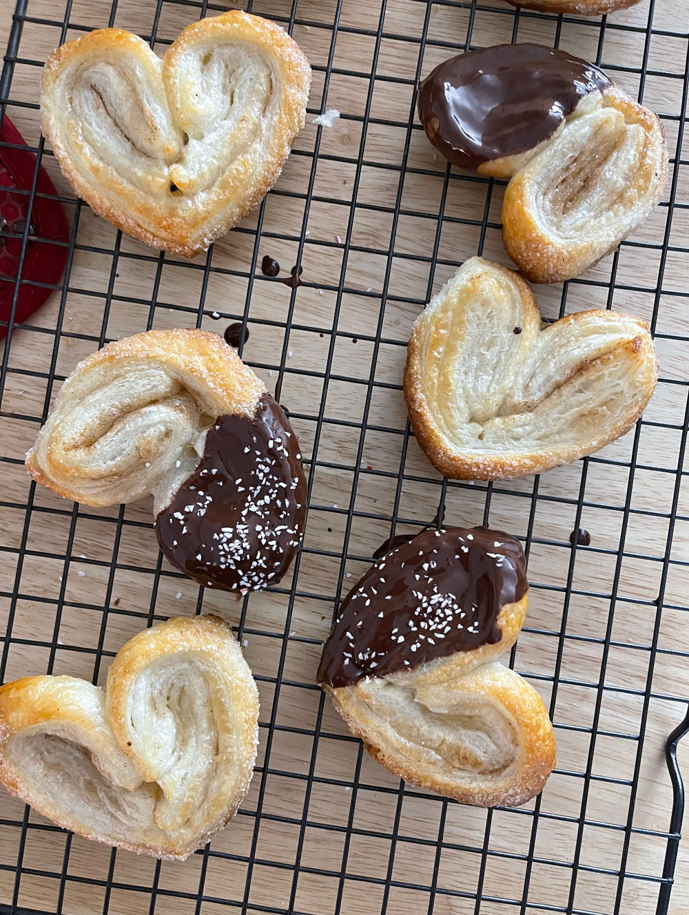 These easy Palmier cookies are made from puff pastry dough, sugar, and cinnamon. All you need are three simple ingredients to create a delightful treat. Palmier-Cookies
